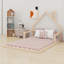 Lit de plancher avec tête de lit en forme de maison-29260865