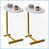 Plateau blanc / base or