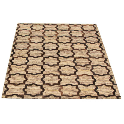 Cowhide Geometric Indoor Rug