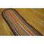 Striped Vintage Mid Century Modern Extra Long and Narrow Braided American Hallway Runner Rug