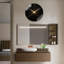 Superbe horloge murale art déco avec design étincelant - horloge murale moderne en verre 24 po