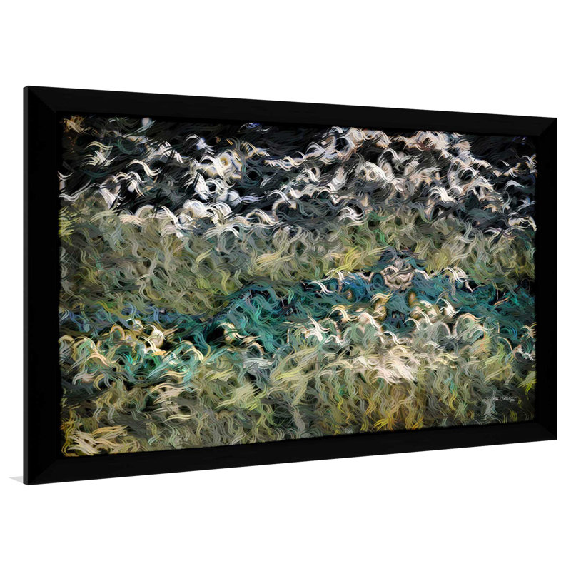 «Jeremiah 17: 8 Our God Provides» par Mark Lawrence - reproduction, H 33,5 po x l 49,5 po x P 1 po, Cadre noir