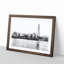 The Shard and London Skyline - Picture Frame Painting Print-56712739-56712743