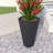 Steveda Modern Tall Tapered Round Fiberstone Planter – Handmade MGO Clay Plant Pot with Drainage Holes for Indoor & Outdoor Use-1761682617-1761682614