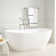 56" Winifred Solid Surface Freestanding Soaking Bathtub