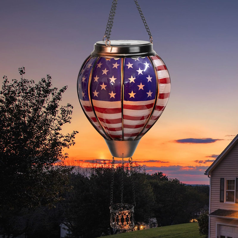 Décoration de lanterne solaire 18 "ballon à air chaud