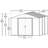 Ironwood Steel Hybrid Shed Kit 10 x 12 ft. Galvanized Anthracite