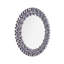 Glam Faux Crystal Bundle 120cm Mirrored Console Table and 45cm Round Crystal Wall Mirror Entryway Decor Set