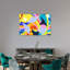 Birds And Stars Abstract Bold Colorful Bird Landscape Nature Wall Art Print by Isabelle Brent - Wrapped Canvas Print-1397858408