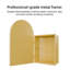 【Armoire à pharmacie encastrée 18 po x 24 po avec cadre en métal - Tablettes réglables, miroir et finition noire-871999480