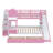 Full-Over-Full Castle Style Bunk Bed With 2 Drawers 3 Shelves And Slide - Pink-814317707-814317750