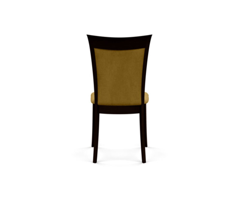 Morgan Leather Dining Chair, Smoke Cherry, Ebony