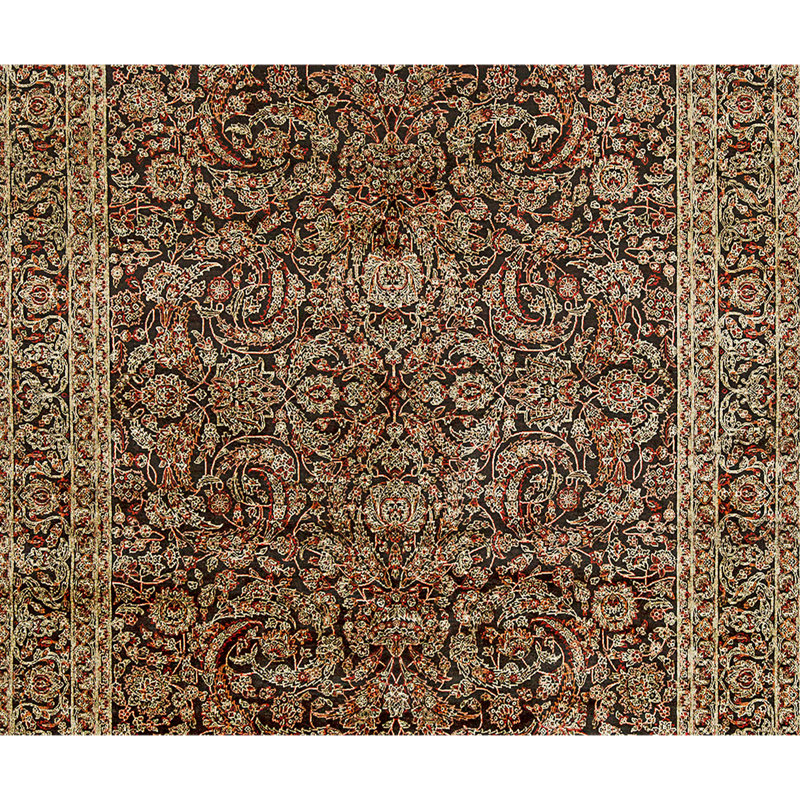 One-of-a-Kind 8' X 10'5" Wool Area Rug Black And Black