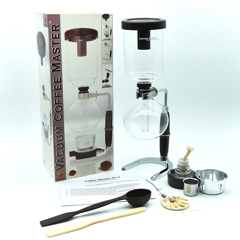 Coffee Master 5-cup Syphon/vacuum Glass Coffee Maker