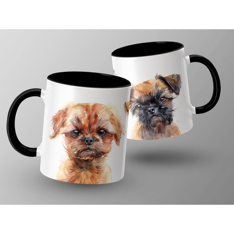 Ceramic Coffee Mug, Black, 3