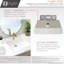 STYLISH Ritzy 20-3/8"L White Rectangular Undermount Bathroom Sink