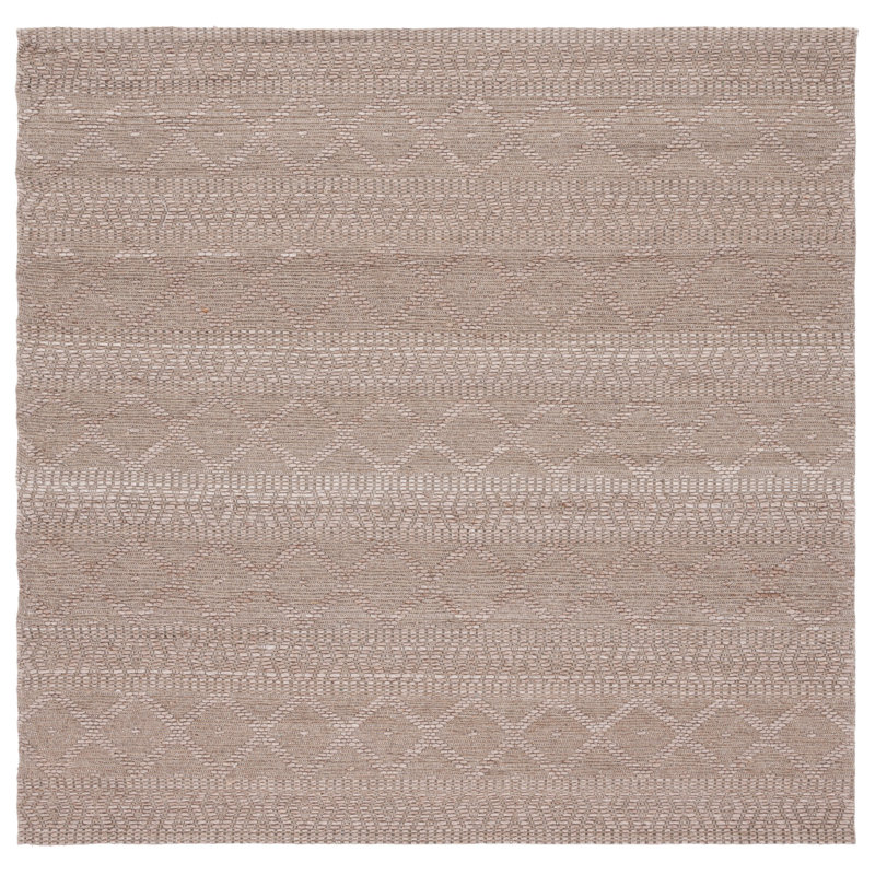 Bouwhuis Flatweave Geometric Indoor Rug, Square 6'