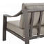 Canapé d'extérieur en aluminium brun Umbriax