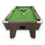 Table de billard à monnayeur COMPETITION 7FT avec mécanisme de monnaie manuel, retour de balle et accessoires