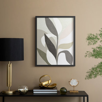 Papier découpé Sproutling II, reproduction encadrée - bois massif