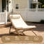 Ensemble de chaise longue pliante en rotin 2 pièces avec dossier réglable et appui-tête Coastal-938686693