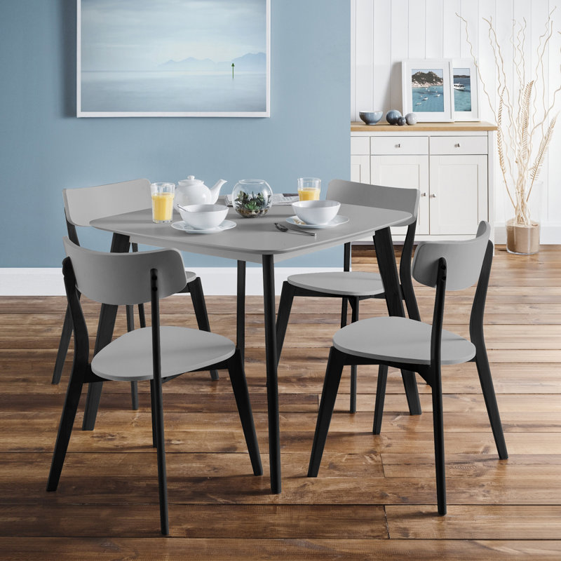 Aramis 46cm H Side Chair, Grey/Black, 4
