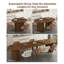 Table de salle à manger extensible pliable pour 1 à 10 personnes, console multifonctionnelle en bois extensible-682017510
