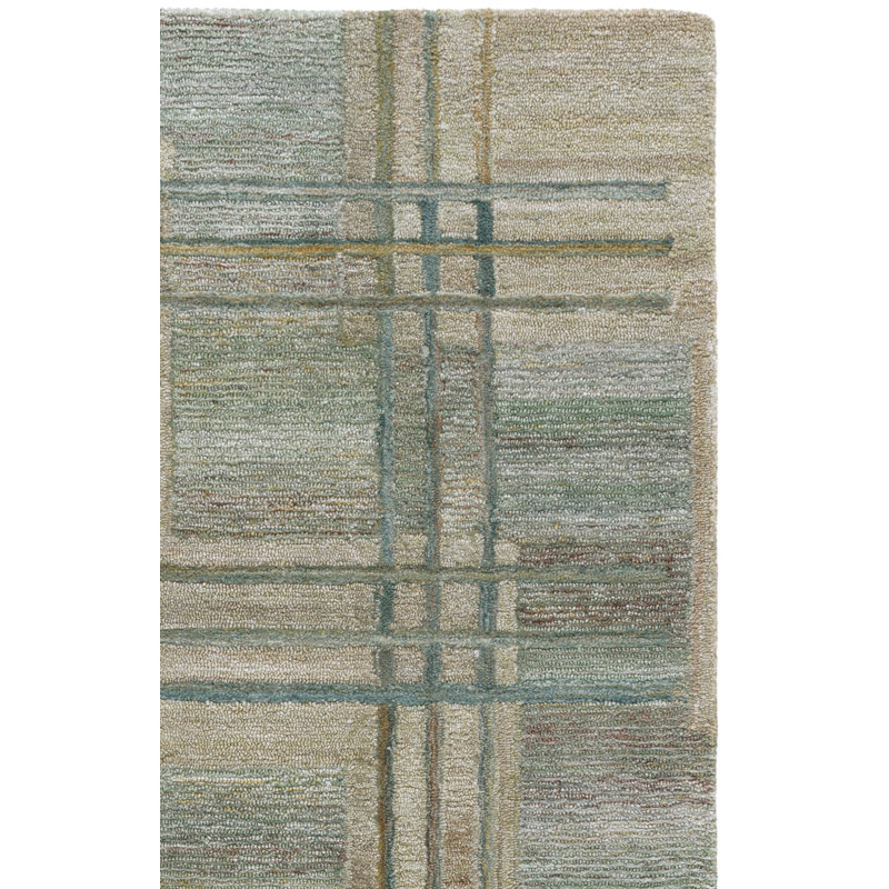 Genre Hand Tufted Plaid Indoor Rug, 6'-0" x 9'-0" Rectangle