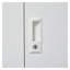 Armoire de rangement pliante en acier blanc avec serrure et tablettes réglables, classeur verrouillable pour bureau à domicile