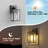 9.6" Dusk To Dawn Outdoor Wall Lantern Sensor Exterior Light, Waterproof Rust Resistant Wall light for Porch Garage House Doorway-216335430