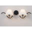 2 - Linen Light Shade Wall Light