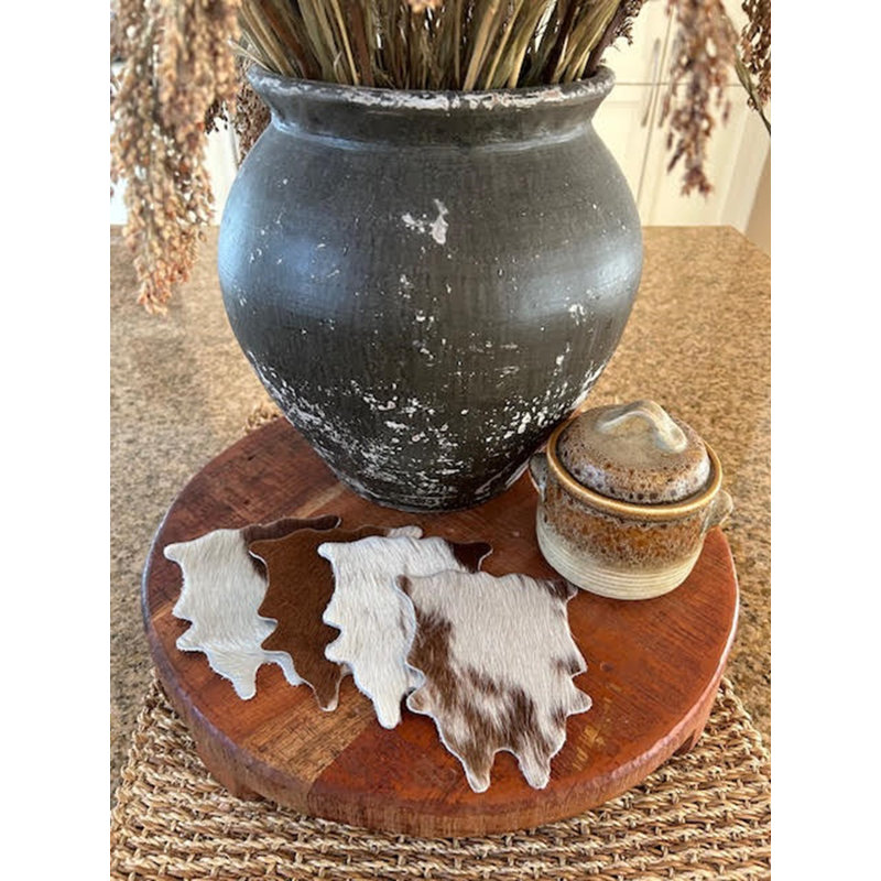 Real Cowhide Hand-Made Coasters
