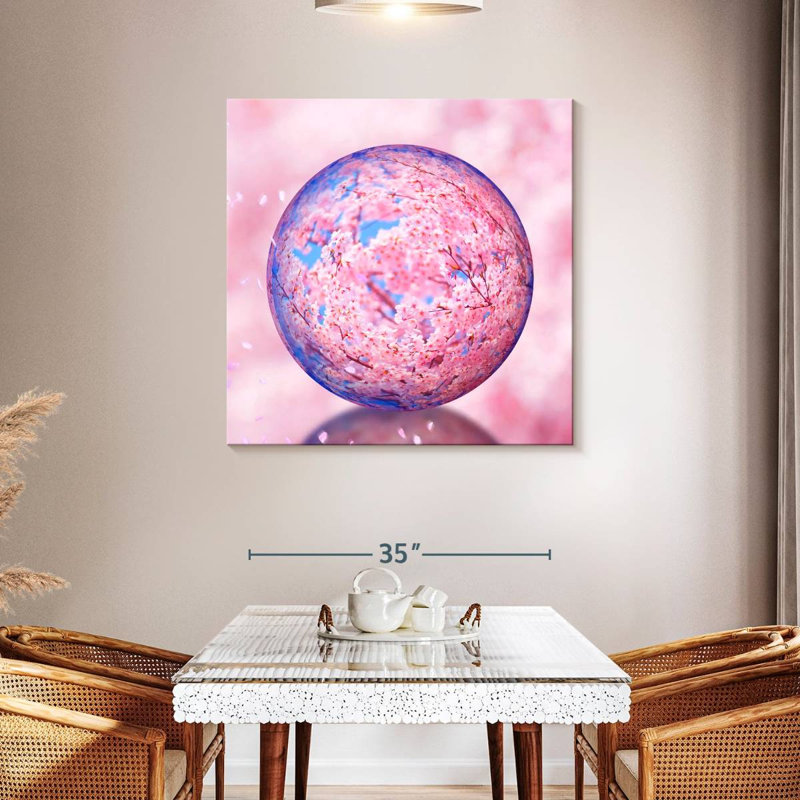 Orbe en cristal Harnek Sakura, H 39 po x l 39 po