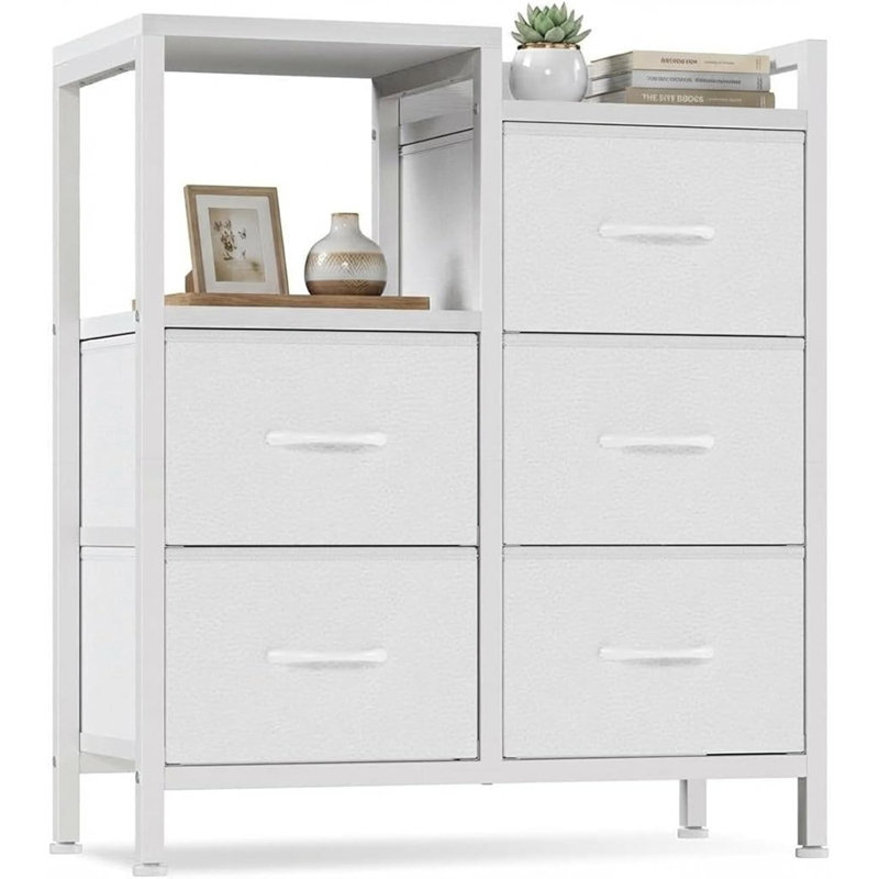 24.8cm Wide 5 -Drawer File Cabinet, White