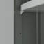 Élégante armoire de salle de bain grise