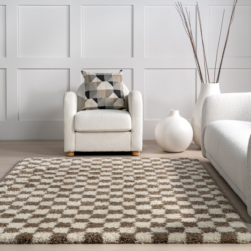 Tapis à poils longs pour salle à manger Adelaide, Rectangle 8 pi x 10 pi