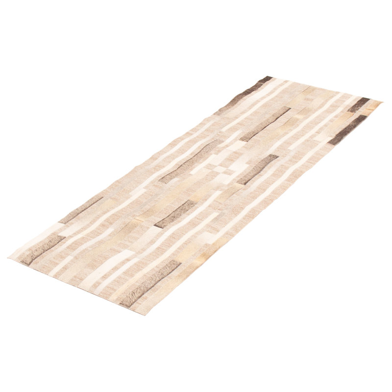 Tapis beige en peau de vache Warrenton