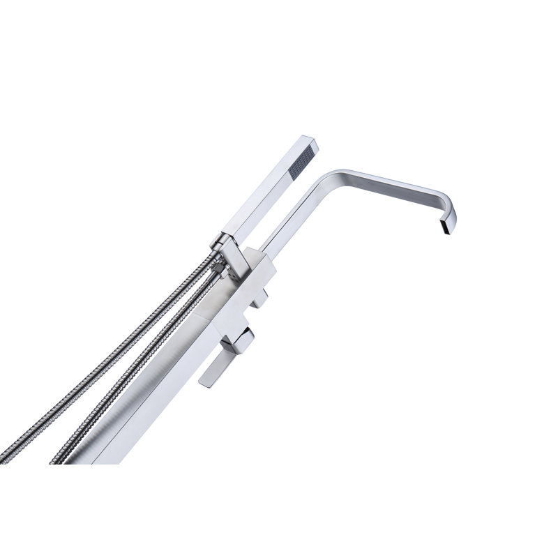 Kebo Floor Tub Spout with Diverter, Chrome