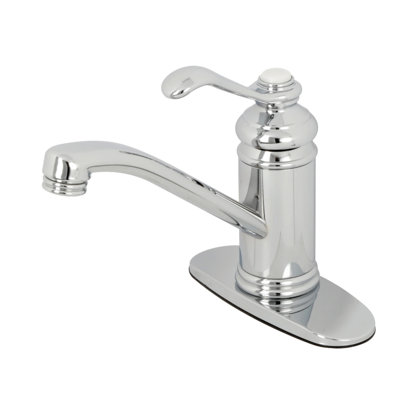 Robinet de salle de bain à poignée simple à fixation sur comptoir à 1 trou Kingston Brass Templeton
