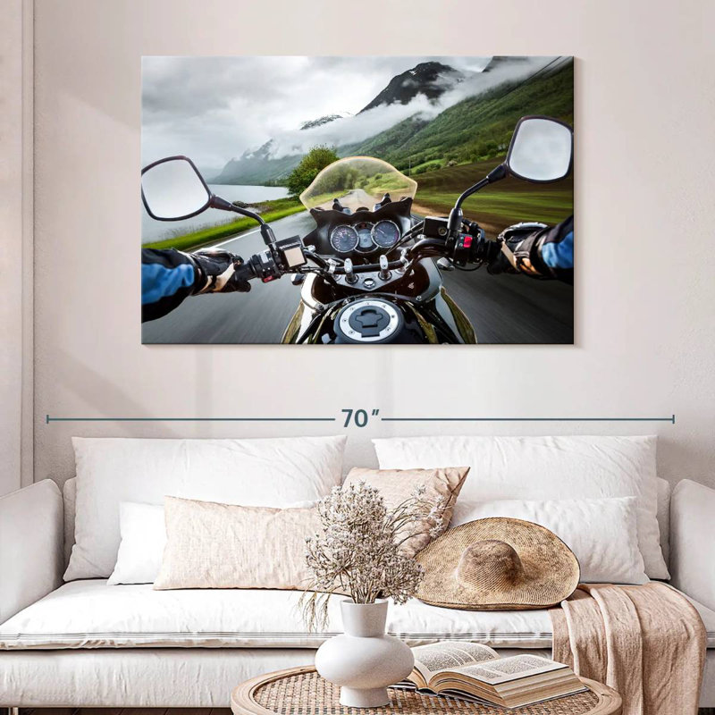 Mehar Motorcycle Ride View, 32" H x 48" W