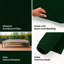 Tapis d'intérieur / extérieur tissé à la machine de couleur unie vert forêt-391279092