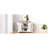 56" Kitchen Cart With Texture, 4 Door Shelves, 6 Drawers - Vintage Charm Island Internal Storage , Drawers, White Spacious-628008769