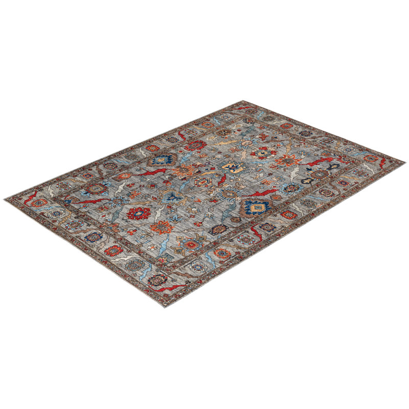One-of-a-Kind 6'3" X 9' Hand Knotted Area Rug