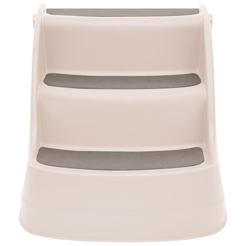 Escalier pliant pour chien à 3 marches, Crème, crème