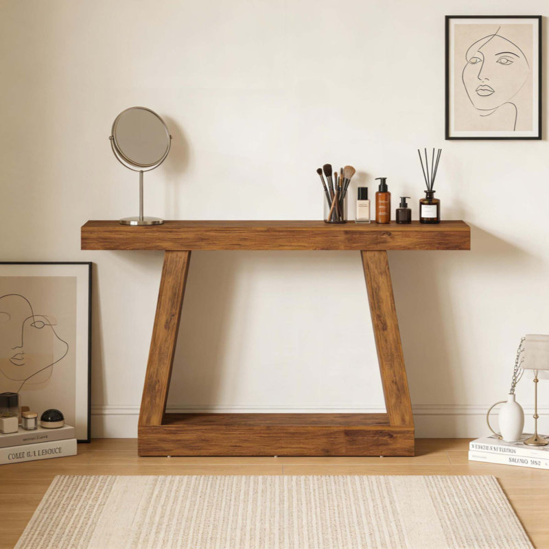 Table d'entrée à deux niveaux, table de canapé, console, table d'appoint, H 32,7 po x l 55,1 po x P 11,8 po