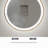 45 Round LED Front and Backlit Wall Mirror in Satin Gold-1090290061-1090290048