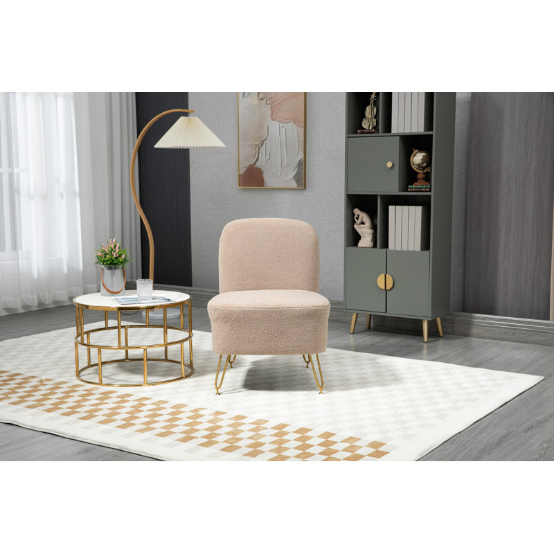 Chaise d'appoint 21,5 po Rosalba, Tissu chameau