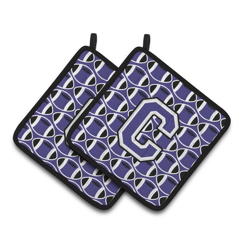 Poignée de football, C, Violet / Blanc