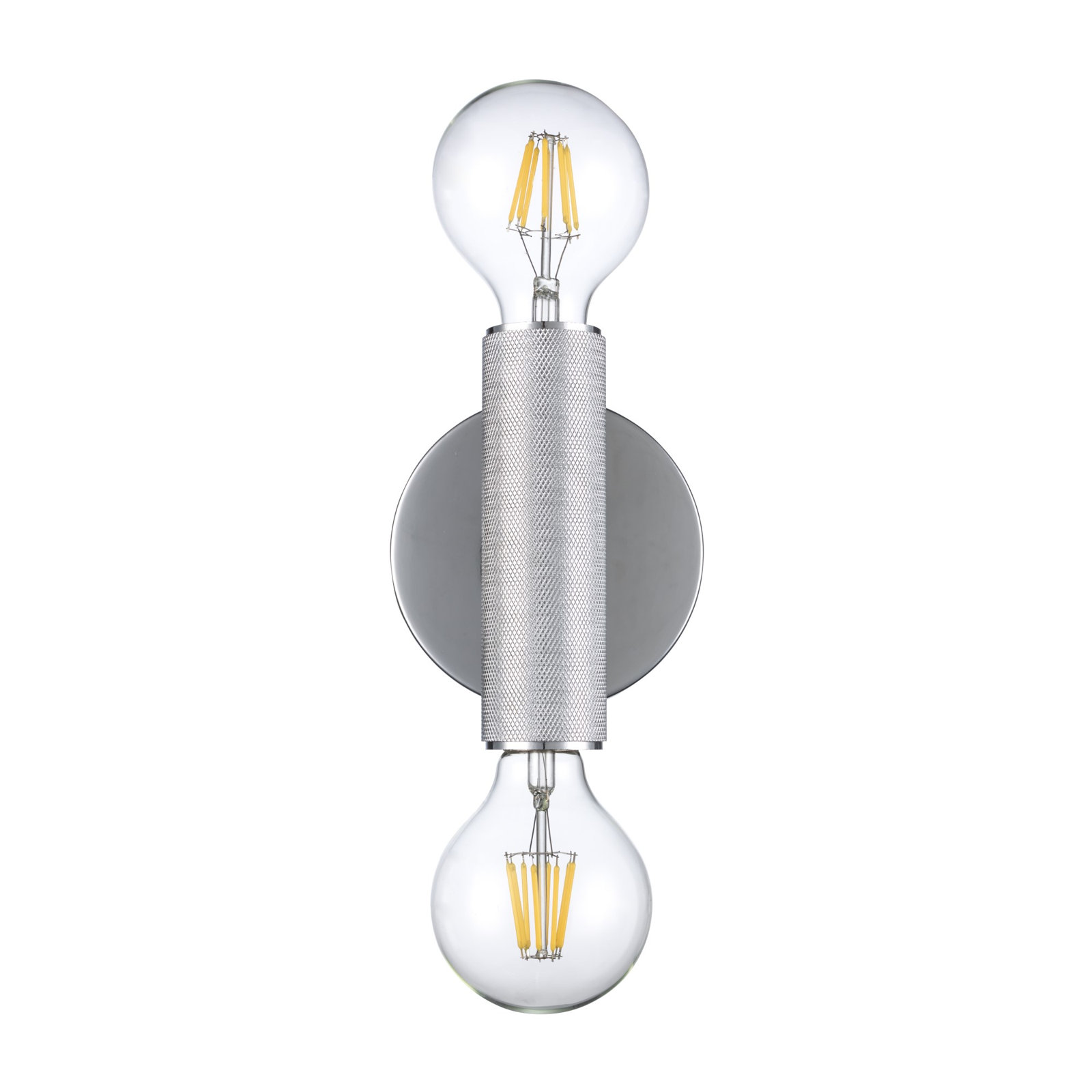 Cabot 2-Light Dimmable Armed Sconce, 6" H x 4.7" W x 3.3" D, Polished Chrome