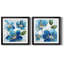 Flowering Blues I - ensemble de 2 reproductions de cadres photo-61465914-61465917
